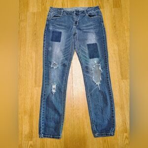 Vanilla Star, Woman's Boyfriend Blue Jeans ,Size 9